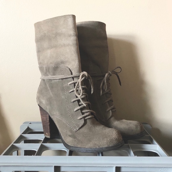 🖤 MIA Paulette Fold-over Suede Boots - Picture 7 of 8